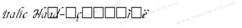 Italic Hand字体转换